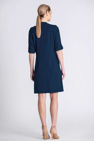ELLA DRESS i Navy