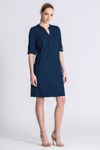 ELLA DRESS i Navy