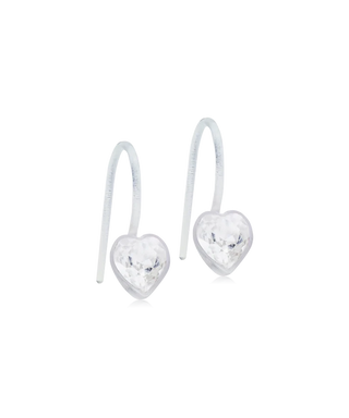 Pendant Heart Øreringe, Crystal